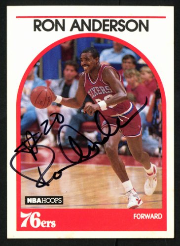 Ron Anderson Autographed Signed 1989-90 Hoops Card #32 Philadelphia 76Ers #149761 