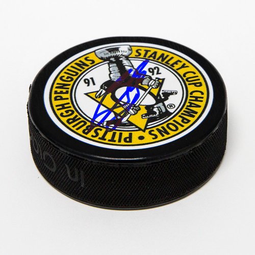 Ron Francis Autographed Signed Pittsburgh Penguins 91-92 Stanley Cup Puck
