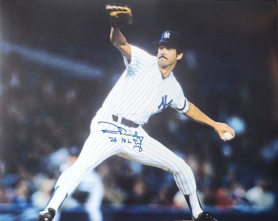 Ron Guidry Autographed Signed "78 Al Cy" New York Yankees 16X20 Photo - Autographs 
