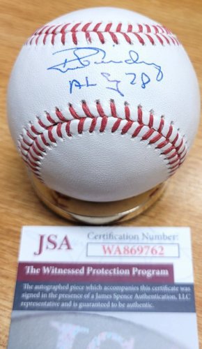 Ron Guidry Autographed Signed "Al Cy 78" Official Major League Baseball JSA - Autographs 