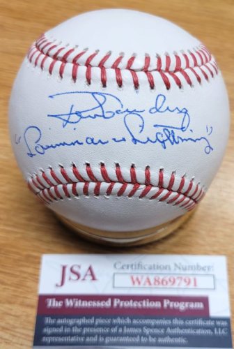 Ron Guidry Autographed Signed "Louisiana Lightning" Official Major League Baseball JSA - Autographs 