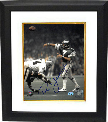 Ron Jaworski Autographed Signed Philadelphia Eagles 8X10 Photo Custom Framing #7 (passing vs Raiders) 