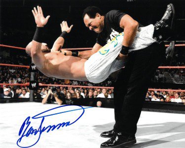 Ron Simmons signed WWE Wrestling 8x10 Photo imperfect