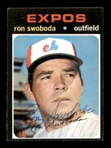 Ron Swoboda Autographed 1971 Topps Card #665 Montreal Expos #204224