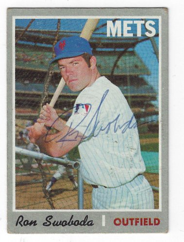 Ron Swoboda Autographed Signed New York Mets 1970 Topps Card - Autographs