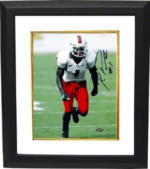 Roscoe Parrish signed Miami Hurricanes 8x10 Photo Custom Framing - GTSM Hologram