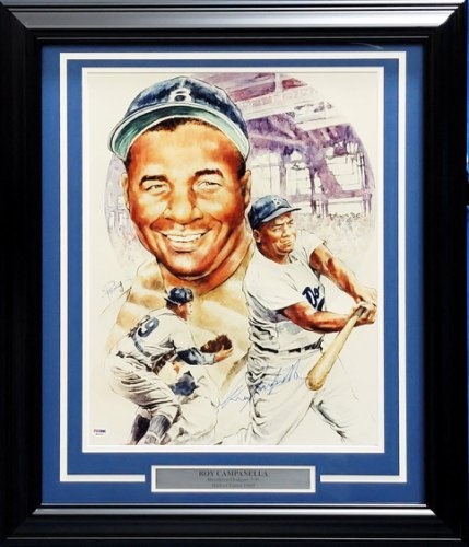 Roy Campanella Autographed Signed Framed 16X20 Photo Brooklyn Dodgers PSA/DNA 