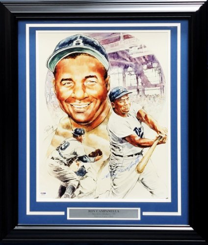 Roy Campanella Autographed Signed Framed 16X20 Photo Brooklyn Dodgers PSA/DNA 