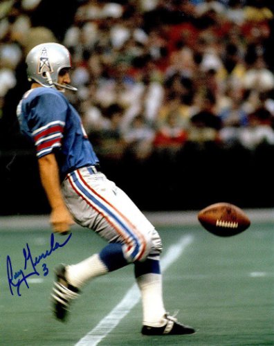 Roy Gerela Autographed Signed 8X10 Houston Oilers Photo - Autographs