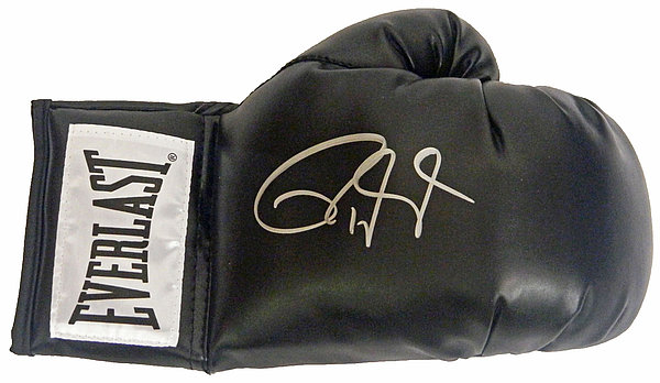 Roy Jones Jr Signed Everlast Black Boxing Glove