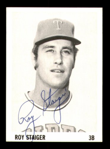 Roy Staiger Autographed 1975 Stewart Sandwiches Rookie Card Tidewater Tides #231460