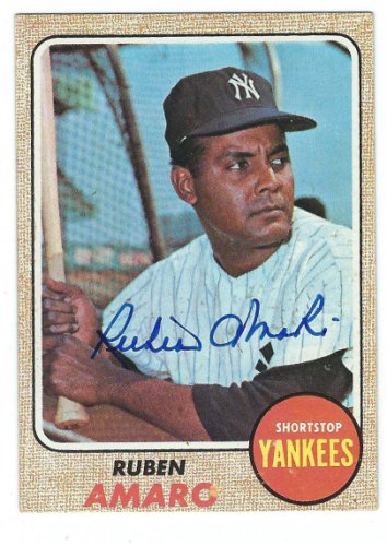 Ruben Amaro Autographed Signed 1968 Topps Card - Autographs
