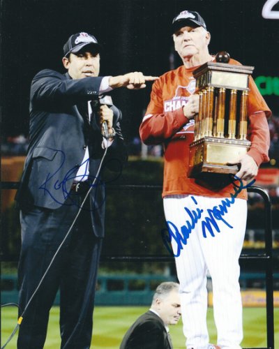 Ruben Amaro Autographed Signed & Charlie Manuel 8X10 Philadelphia Phillies Photo - Autographs