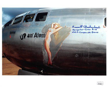 Russell Gackenbach Autographed Signed WWII Hiroshima & Nagasaki Color 8X10 Photo Navigator- Crew B-10 509th Composite Group-JSA #II11541 