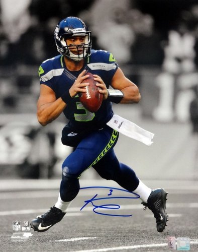 Russell Wilson Autographed Signed 16X20 Photo Seattle Seahawks Rw Holo #85980 