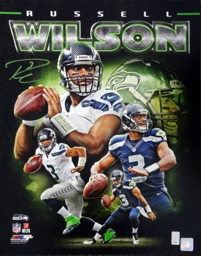 Russell Wilson Autographed Signed 16X20 Photo Seattle Seahawks Rw Holo #88011 