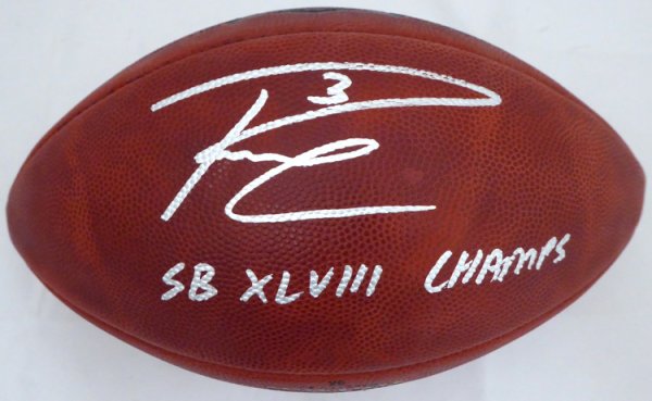 Russell Wilson Autographed Signed Limited Edition Super Bowl Leather Football Seattle Seahawks "Sb Xlviii Champs" Rw Holo #162974 