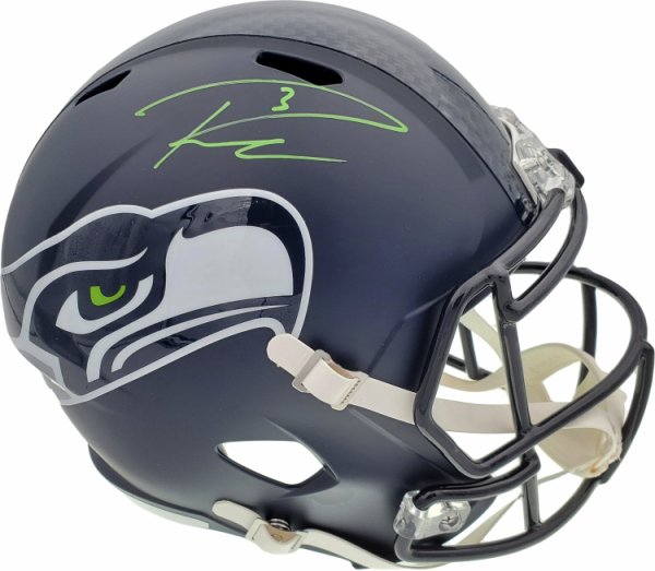 Russell Wilson Autographed Signed Seattle Seahawks Full Size Replica Speed Helmet In Green Rw Holo #94105 