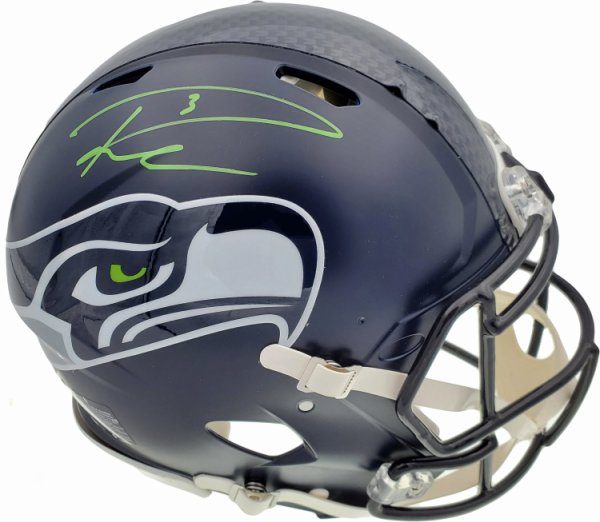 Russell Wilson Autographed Signed Seattle Seahawks Full Size Speed Authentic Helmet In Green Rw Holo #145783 