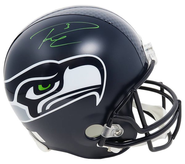 Russell Wilson Autographed Signed Seattle Seahawks Riddell Full Size Replica Helmet 