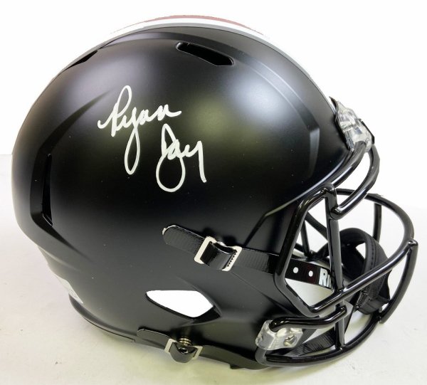 Ryan Day Autographed Signed Black OSU Riddell Speed Rep Helmet - Beckett 