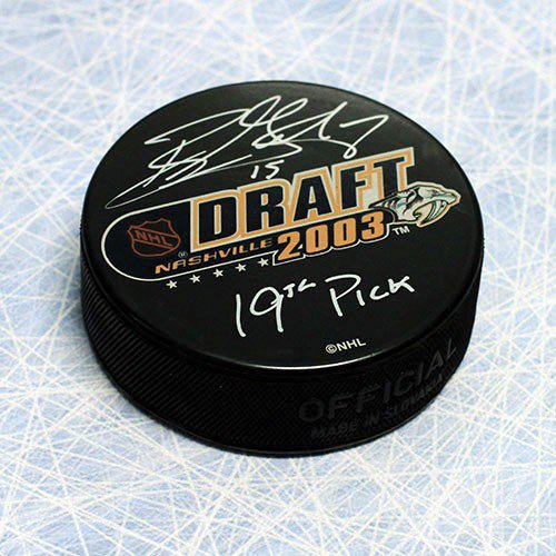 Ryan Getzlaf Autographed Signed 2003 NHL Entry Draft Puck with 19th Note