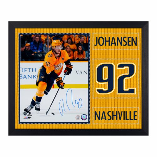 Ryan Johansen Autographed Signed Nashville Predators Uniform Graphic 19x23 Frame