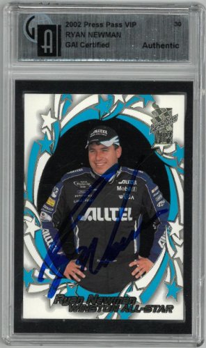 Ryan Newman Autographed Signed 2002 Press Pass VIP Racing NASCAR Card #30- GAI Certified Encapsulated 