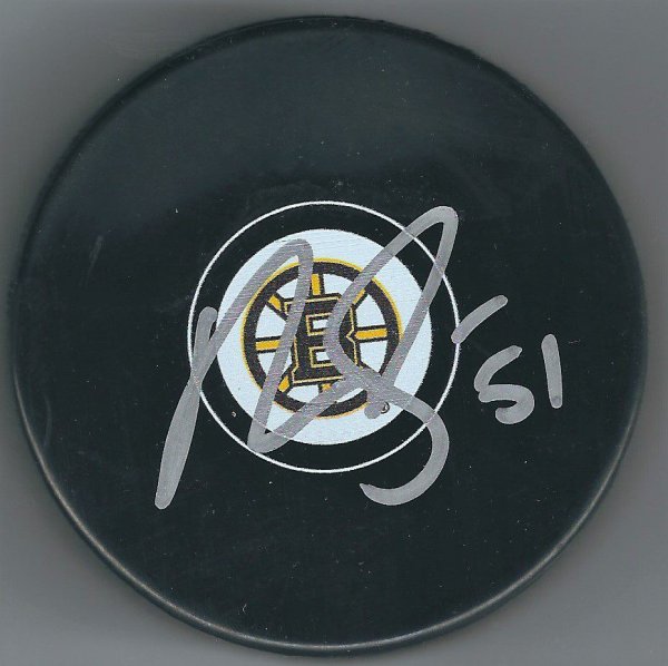 Ryan Spooner Autographed Signed Boston Bruins Hockey Puck - Autographs