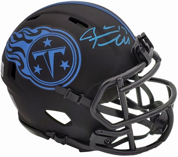 Ryan Tannehill Autographed Signed Tennessee Titans Eclipse Black Speed Mini Helmet Beckett Beckett Qr #197222 