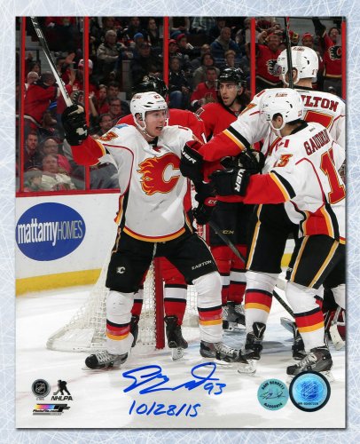 Sam Bennett Autographed Signed Calgary Flames First Game 8x10 Photo with Note