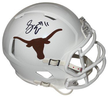 Sam Ehlinger Autographed Signed Texas Longhorns Riddell Speed Mini Helmet #11- JSA Witnessed 