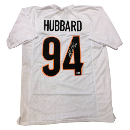 Sam Hubbard Autographed Signed Cincinnati Bengals White XL Custom #94 Jersey - Beckett 