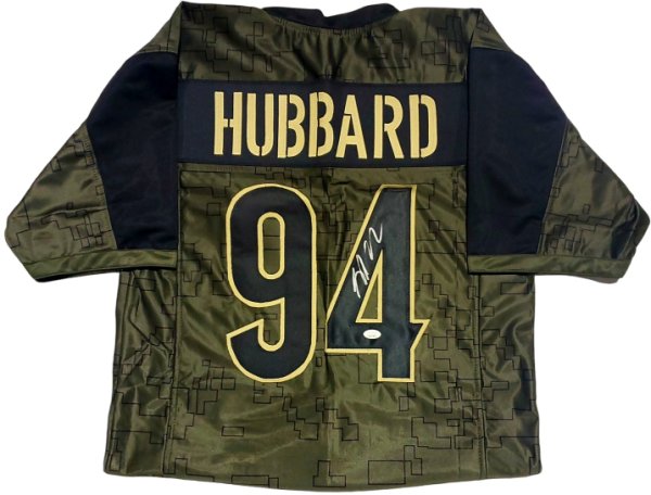 Sam Hubbard Cincinnati Bengals Autographed Signed Salute to Service Custom Jersey - JSA Authentic 