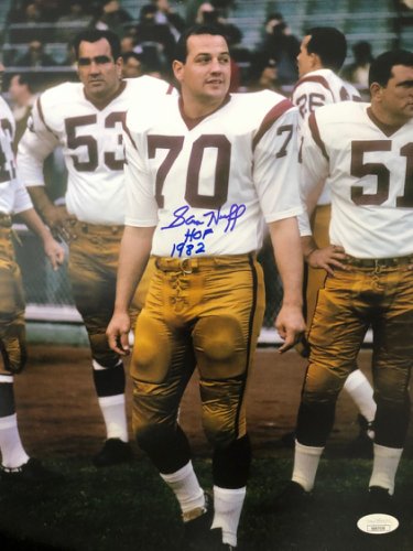 Sam Huff Autographed Signed Washington Redskins 11X14 Photo With JSA COA - Autographs