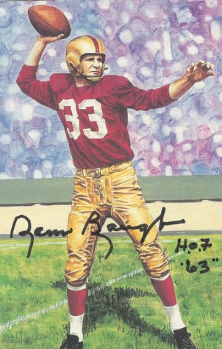 Sammy Baugh Autographed Signed Goal Line Art Card - Autographs