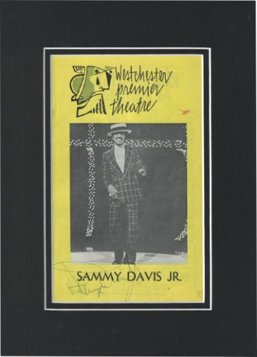 Sammy Davis Autographed Signed, Jr. 1975 Westchester Premier Theatre Playbill- JSA #KK96722 (Matted 9x12.5/RARE/Rat Pack) 
