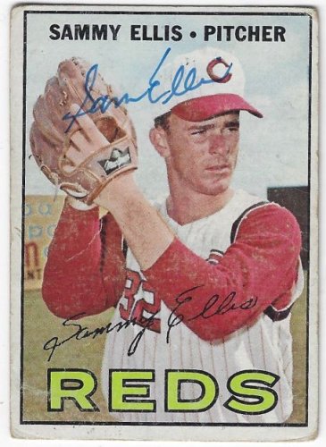 Sammy Ellis Autographed Signed Cincinnati Reds 1967 Topps Card - Autographs