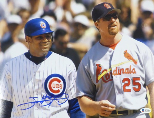 Sammy Sosa Autographed 11X14 Photo Chicago Cubs Beckett Beckett