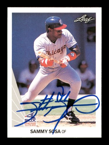 Sammy Sosa Autographed 1991 Upper Deck Card #265 Chicago White Sox