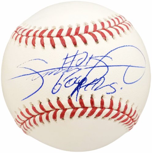 Sammy Sosa Autographed Signed Official MLB Baseball Chicago Cubs "609 Hrs" Beckett Beckett 