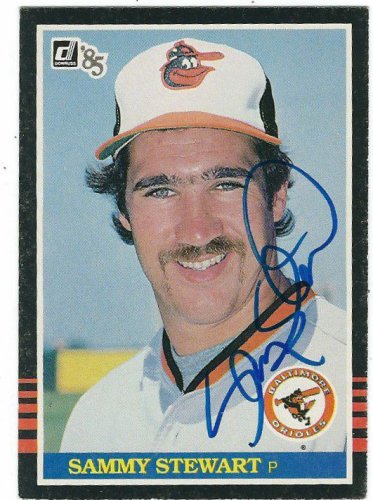 Sammy Stewart Autographed Signed 1985 Donruss Card - Autographs