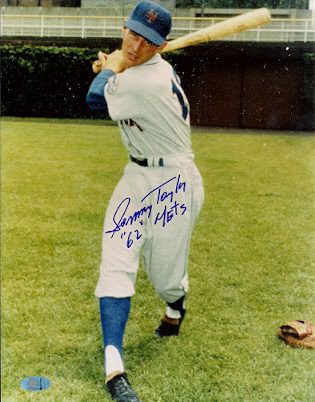 Sammy Taylor Autographed Signed 8X10 New York Mets Photo - Autographs