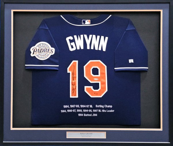 Tony Gwynn SIGNED San Diego Padres Mitchell Ness Jersey +HOF PSA/DNA  AUTOGRAPHED