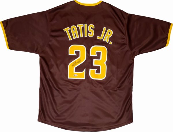 San Diego Padres Fernando Tatis Jr. Autographed Brown Jersey Beckett Beckett