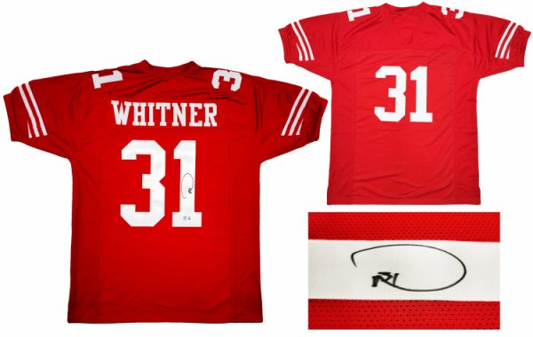 San Francisco 49Ers Donte Whitner Autographed Signed Red Jersey Beckett Beckett Qr #200898 