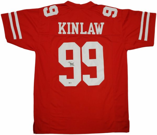 San Francisco 49Ers Javon Kinlaw Autographed Signed Red Jersey Beckett Beckett 