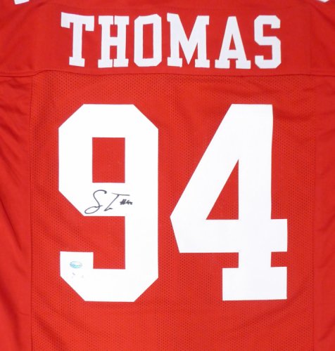 San Francisco 49Ers Solomon Thomas Autographed Signed Red Jersey Beckett Beckett 