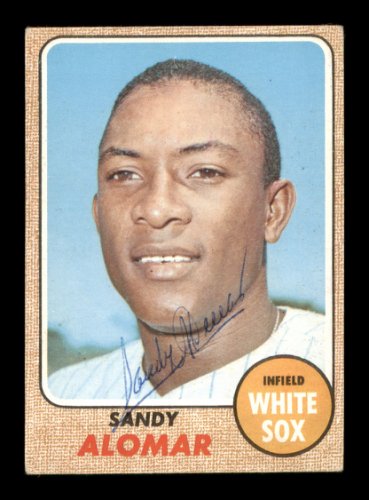 Sandy Alomar Autographed 1968 Topps Card #541 Chicago White Sox #204125