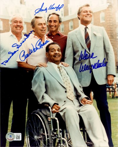 Sandy Koufax, Pee Wee Reese, Don Drysdale & Duke Snider Autographed Signed 8X10 Photo Los Angeles Dodgers Beckett Beckett 
